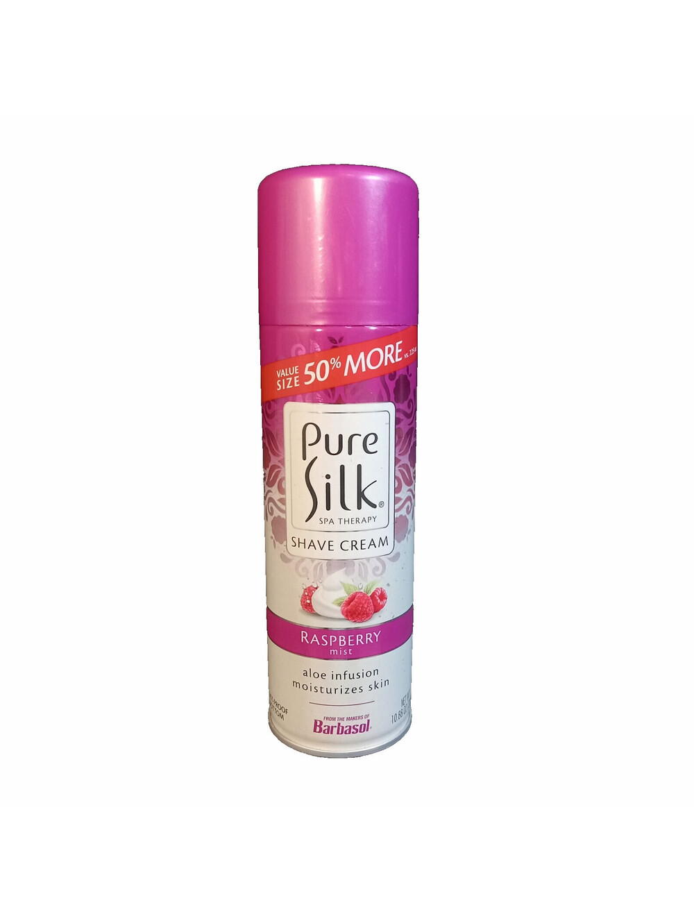 Pure Silk Moisturizing Shave Cream Women's 10.88 Oz Raspberry Mist Spa Therapy